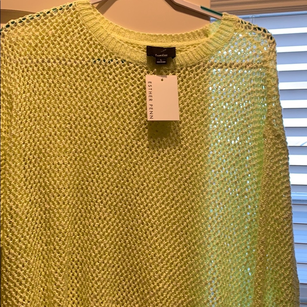 Neon green sweater